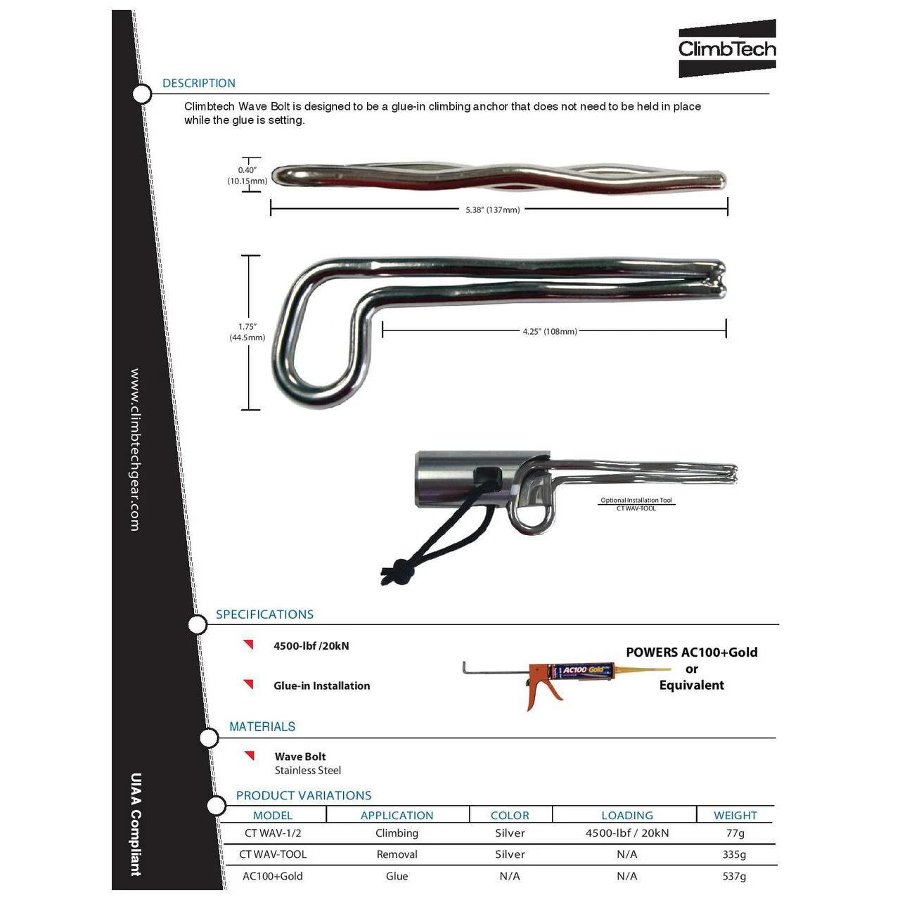 Deals 🎉 ClimbTech Wave Bolt Glue-In ✨ 3 Deals 🎉 ClimbTech Wave Bolt Glue-In ✨ - Image 3
